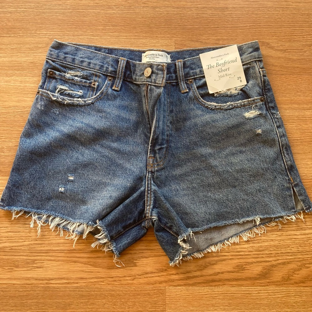 Abercrombie & Fitch Blue Jean Shorts